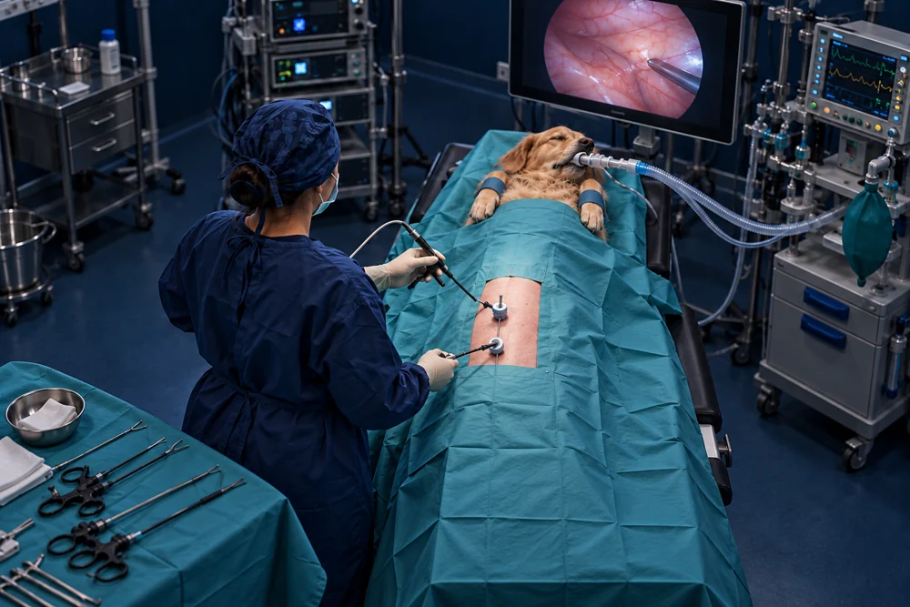 Professional veterinary equipment application